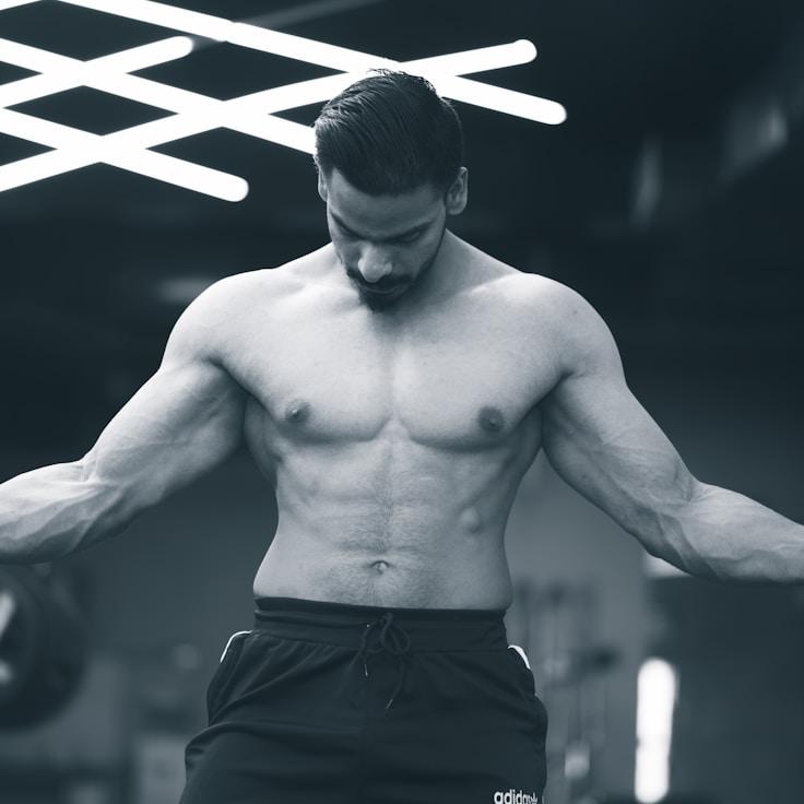 Professional gym interior with weight equipment